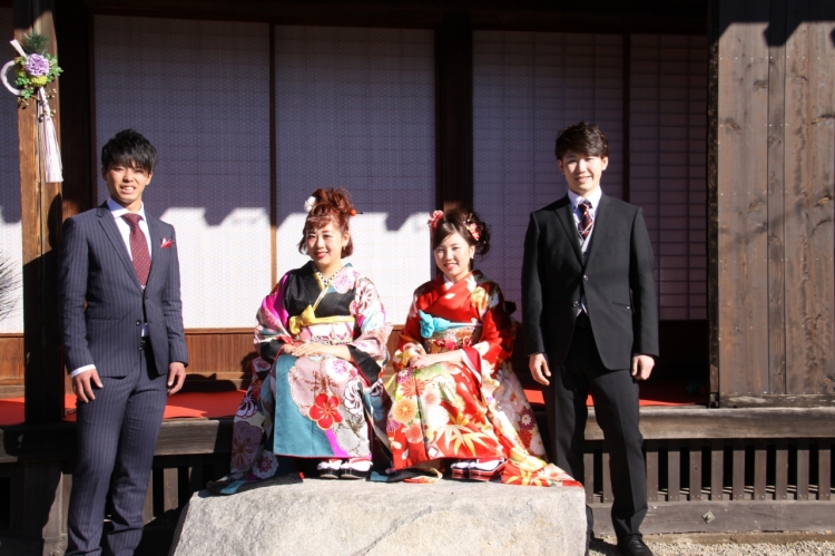 成人式撮影会にて